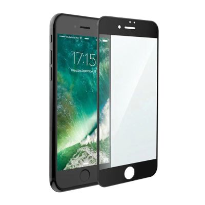 Лот: 9265433. Фото: 1. Защитное стекло 3D iPhone 7 чёрное. Защитные стёкла, защитные плёнки