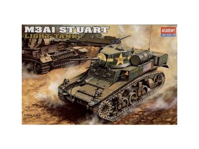 Лот: 4715455. Фото: 1. Сборная модель Легкий танк М3A1Stuart... Военная техника
