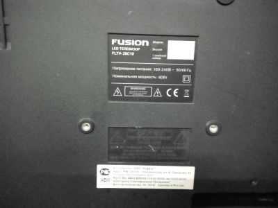 Лот: 17540459. Фото: 1. телевизор Fusion FLTV-28C10 черный. Телевизоры