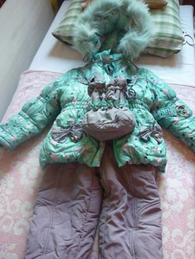 Лот: 6128156. Фото: 1. комбенезон зима на 3-5 лет с сумочкой. Детские карнавальные, праздничные костюмы
