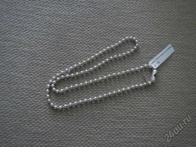 Лот: 5940314. Фото: 1. Цепочка из серебра (шариковое... Цепочки