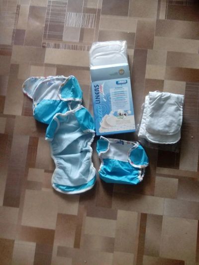 Лот: 10153880. Фото: 1. Многоразовые подгузники+вкладыши... Детская гигиена