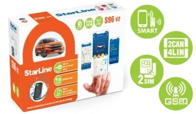 Лот: 19102152. Фото: 1. StarLine S96 v2 BT 2CAN+4LIN 2SIM... Автомобильные сигнализации