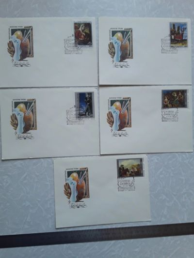 Лот: 18835269. Фото: 1. 5 шт. Конверты. Грузинская живопись... Открытки, конверты