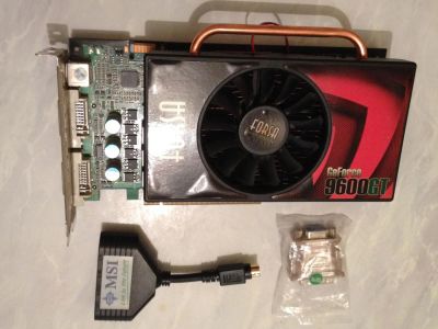 Лот: 5321538. Фото: 1. Видеокарта GeForce 9600 GT. Видеокарты
