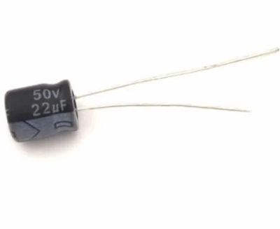 Лот: 10680017. Фото: 1. Конденсатор 22uF 50V электролитический... Конденсаторы