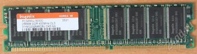 Лот: 203780. Фото: 1. DDR-400 Hynix 256Mb (одна планка... Оперативная память