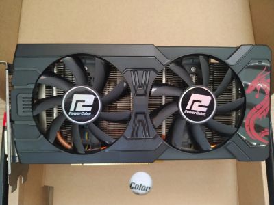 Лот: 16452740. Фото: 1. Видеокарта PowerColor RX 570 4GB... Видеокарты