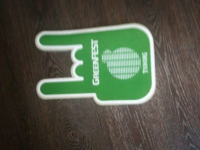 Лот: 4903605. Фото: 1. Зелёная рука туборг гринфест GreenFest. Карнавальные маски, шляпы, аксессуары