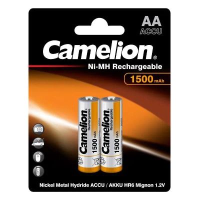 Лот: 24513630. Фото: 1. Аккумуляторы Camelion AA 1500mAh... Батарейки, аккумуляторы, элементы питания