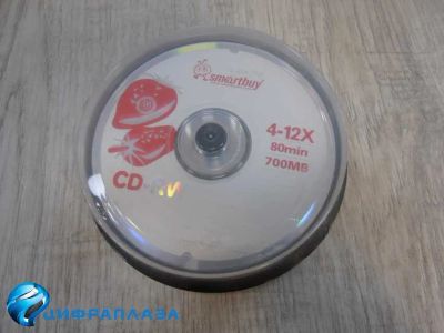 Лот: 20851708. Фото: 1. Диск CD-RW SMARTBUY 80min 4-12x... CD, DVD, BluRay