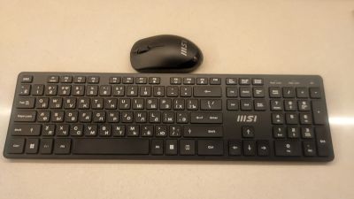 Лот: 24883332. Фото: 1. Клавиатура+мышь беспроводная MSI... Клавиатуры и мыши