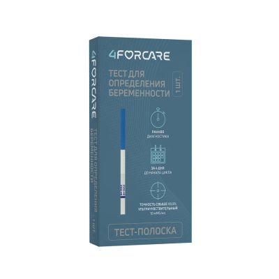 Лот: 25092212. Фото: 1. 4FORCARE Тест-полоска для определения... Лекарства