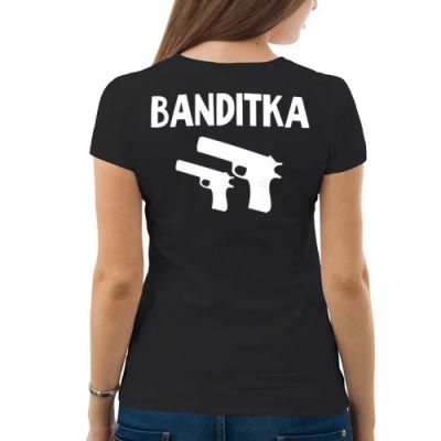 Лот: 6833195. Фото: 1. Женская футболка хлопок "Banditka... Футболки, топы и майки