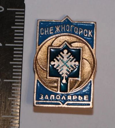 Лот: 11497790. Фото: 1. Значок: город Снежногорск. Заполярье... Сувенирные