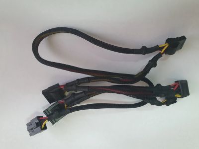 Лот: 17190505. Фото: 1. Кабель модульный для БП 8pin-4xMolex... Шлейфы, кабели, переходники