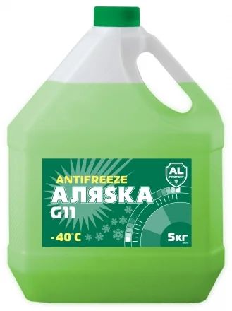 Лот: 11252910. Фото: 1. Антифриз Аляска -40 G11 green... Масла, жидкости