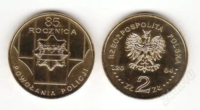 Лот: 2769721. Фото: 1. 2 злот 2004 год. 85 лет Польской... Европа