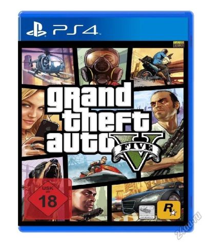Лот: 5562144. Фото: 1. GTA 5 (диск) PS4. Игры для консолей