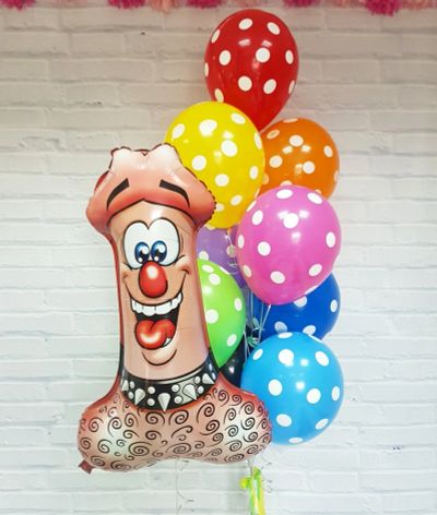 Лот: 12233279. Фото: 1. Фольгированный шар, только 18+. Воздушные шары