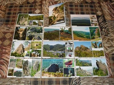 Лот: 1377808. Фото: 1. Комплект из 11 цветных открыток... Открытки, конверты