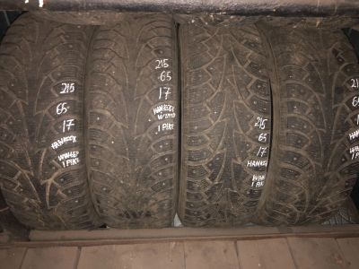 Лот: 25037003. Фото: 1. (4шт) 215-65-17 Hankook Winter... Шины