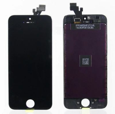 Лот: 9269269. Фото: 1. Дисплей iPhone 5 в сборе Черный... Дисплеи, дисплейные модули, тачскрины