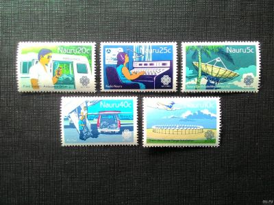 Лот: 13658879. Фото: 1. 1983. Науру. Всемирный год связи... Марки