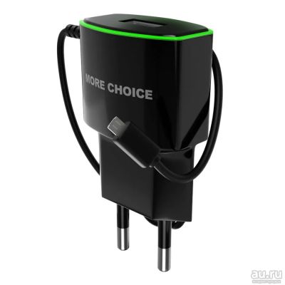 Лот: 18185593. Фото: 1. СЗУ USB 1A с кабелем microUSB... Зарядные устройства, блоки питания, адаптеры сетевые для смартфонов