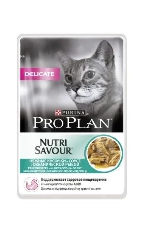 Лот: 8772019. Фото: 1. ПАУЧ PRO PLAN® NUTRIsAVOUR® Delicate... Корма