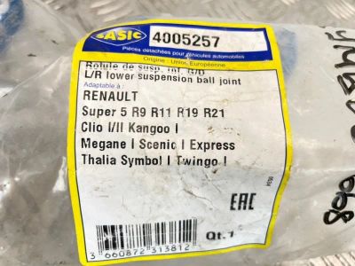 Лот: 25529904. Фото: 1. шаровая опора Renault Symbol LB. Двигатель и элементы двигателя