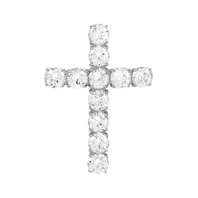 Лот: 23871059. Фото: 1. Подвеска-крестик TALANT из серебра... Кулоны, подвески