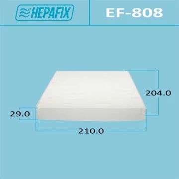 Лот: 18583767. Фото: 1. Салонный фильтр ac-808 hepafix... Расходные материалы