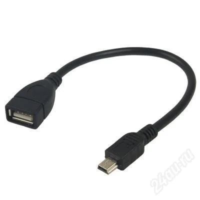 Лот: 2086950. Фото: 1. Mini USB Host OTG (On-The-Go... Дата-кабели, переходники