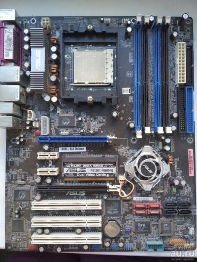 Лот: 9541569. Фото: 1. Asus A8N - SLI Delux материнская... Материнские платы