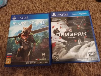 Лот: 17681270. Фото: 1. Игра для ps4/Ps5 Biomutant и Ghost... Игры для консолей
