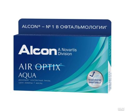 Лот: 13251233. Фото: 1. Линзы AIR OPTIX AQUA (8,6 -5,50... Контактные линзы