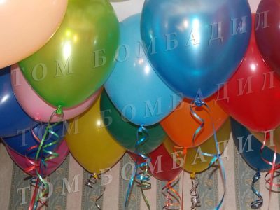 Лот: 3551602. Фото: 1. Связка из 9 гелиевых шаров оттенок... Воздушные шары