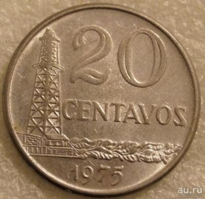 Лот: 9007009. Фото: 1. 20 centavos 1975 Бразилия. Америка