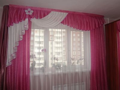 Лот: 3849635. Фото: 1. Новый комплект в детскую из жатки... Шторы, тюль