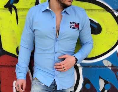 Лот: 25554296. Фото: 1. Мужская рубашка Tommy Hilfiger... Рубашки, водолазки
