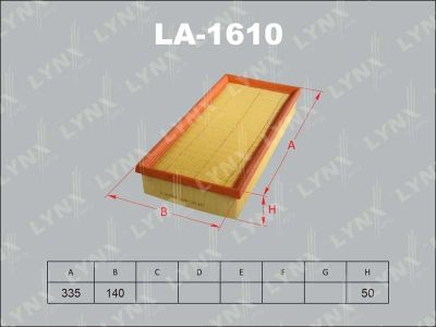 Лот: 13357110. Фото: 1. Lynx LA-1610 Воздушный фильтр. Расходные материалы