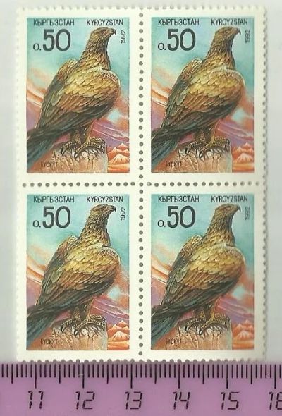 Лот: 5075717. Фото: 1. Кыргызстан.1992г.Беркут.Квартблок... Марки