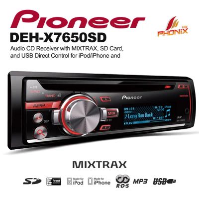 Лот: 2554314. Фото: 1. Pioneer DEH-X7650SD CD/MP3-ресивер... Автомагнитолы