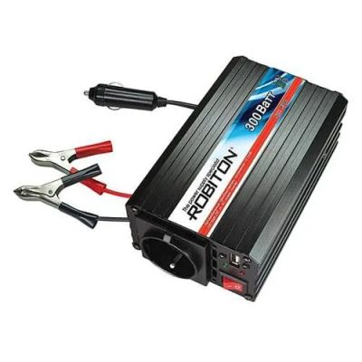 Лот: 22980332. Фото: 1. Инвертор Robiton R300W + USB... Инверторы, ИБП