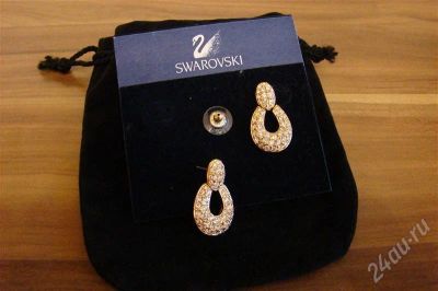 Лот: 672494. Фото: 1. Бижутерия Swarowski 16. Серьги, каффы