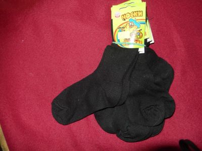 Лот: 8552653. Фото: 1. носки на мльчика р 16 черные хлопок. Чулочно-носочные изделия