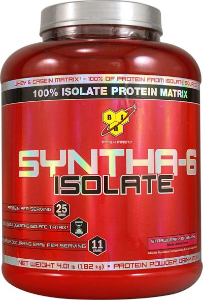 Лот: 3383926. Фото: 1. Изолят протеина BSN Syntha-6 Isolate... Спортивное питание, витамины