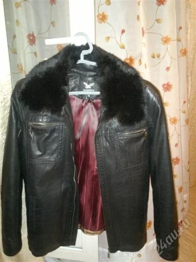 Лот: 2761425. Фото: 1. куртка зимняя кожанная. Верхняя одежда