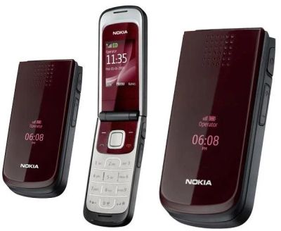 Лот: 2269921. Фото: 1. nokia 2720 red б/у 3 года. Кнопочные мобильные телефоны